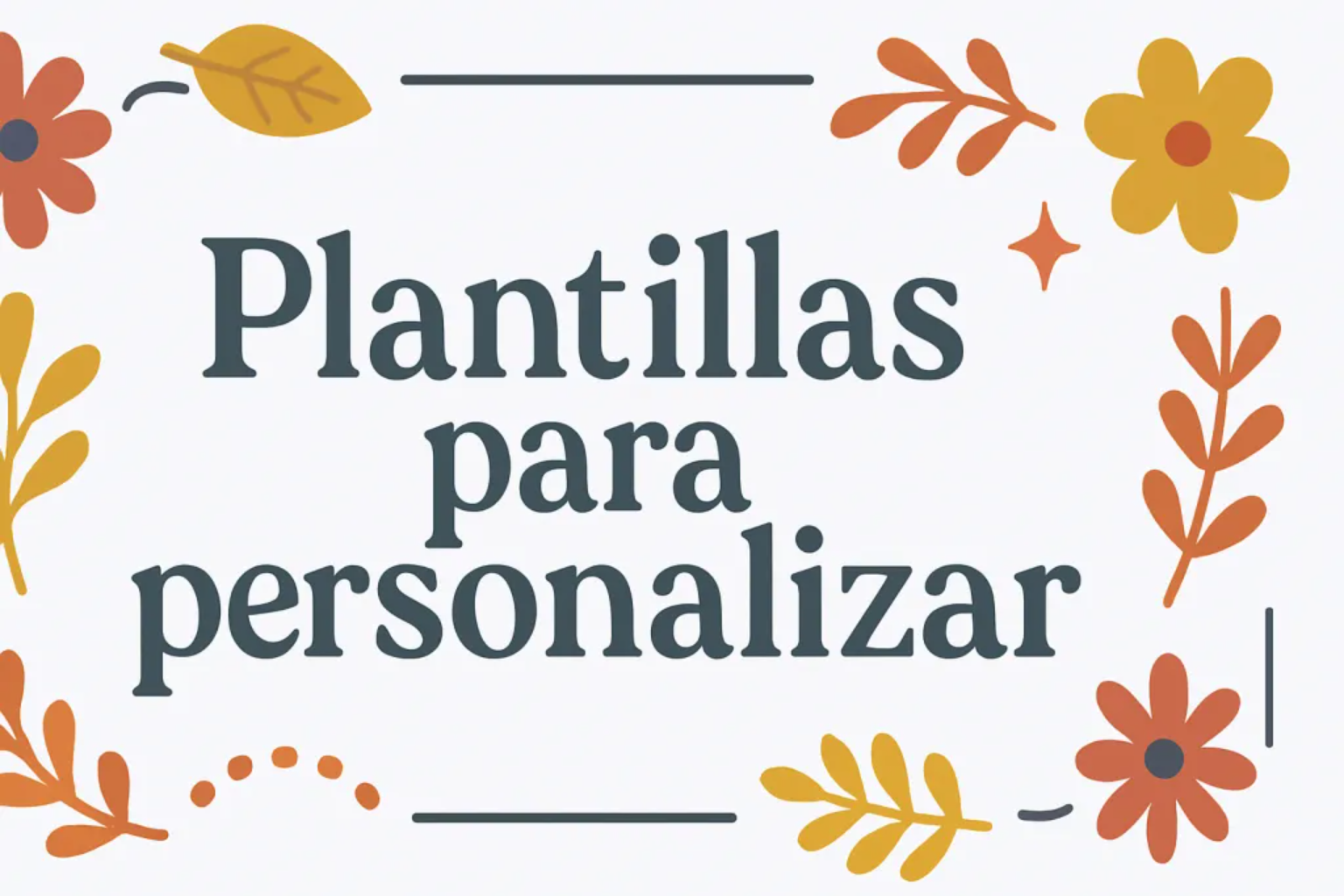 plantillas para personalizar